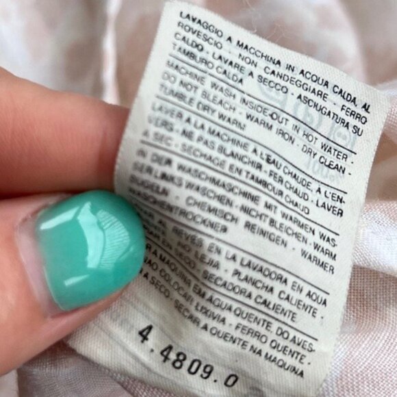 Sisley NWOT Pink Floral Cotton Midi Dress Size Small - Picture 12 of 12